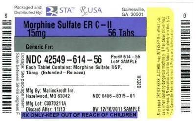 Morphine Sulf Er C-ii 15 mg Image (Morphine Sulf Er C Ii 15 mg  42549)